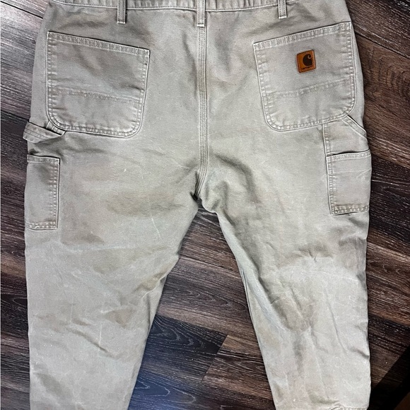 Carhartt Duck Canvas Original Dungaree Fit Carpenter Pants B11 DES size 40x32 - Picture 5 of 10